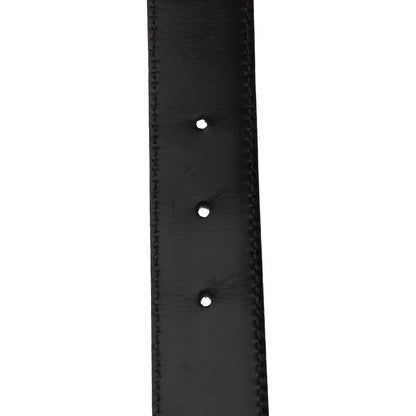 Gucci Calfskin Square Buckle Horsebit Belt 90 36 Brown Multicolor 5 of 5