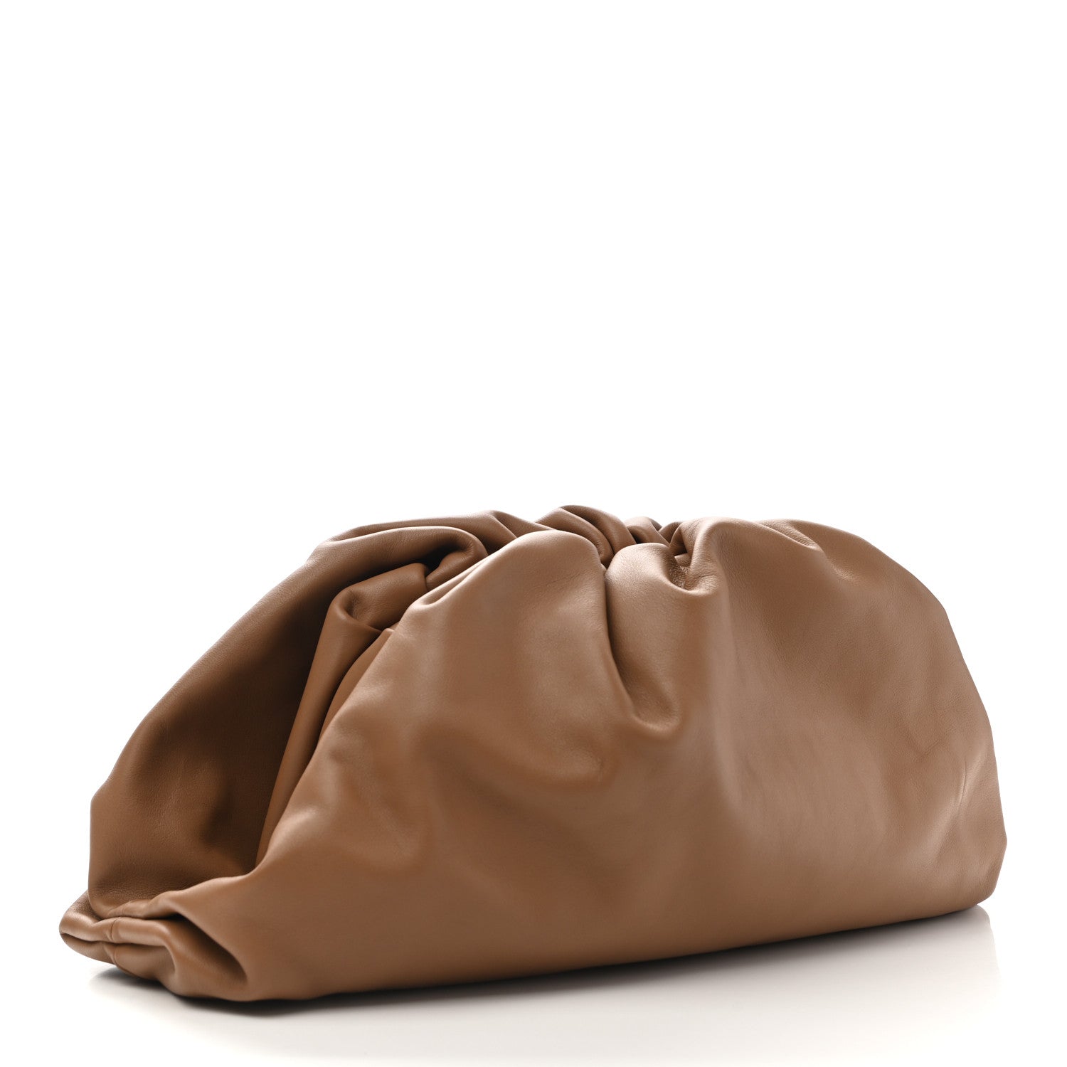 Bottega Veneta Smooth Butter Calf The Pouch Oversized Clutch Cammello 3 of 10