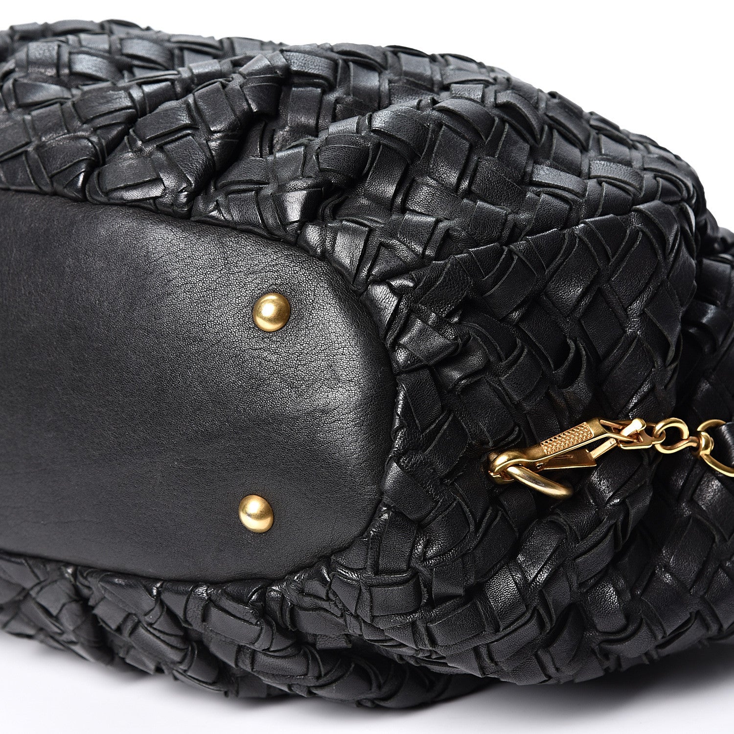 Miu Miu Nappa Woven Top Handle Satchel Black 8 of 8