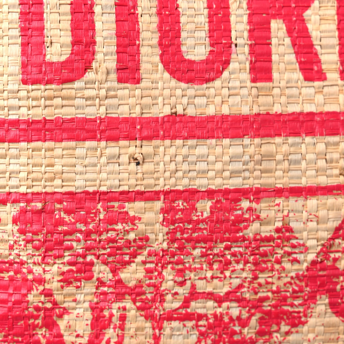 Straw Dioriviera Tote Red