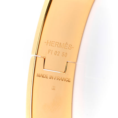 Hermes Enamel Narrow Clic Clac H Bracelet PM Marron Glace 4 of 5