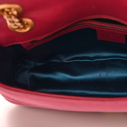 Gucci Velvet Matelasse Small GG Marmont Shoulder Bag Light Raspberry Rose 18 of 18