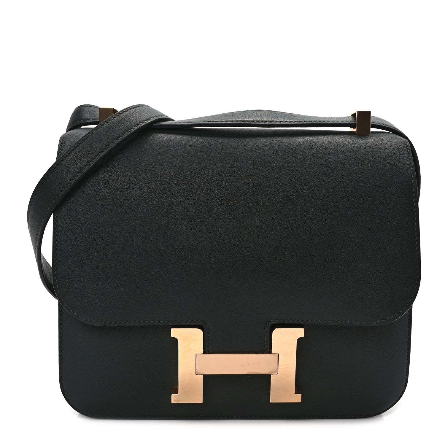 Hermes Swift Horseshoe Constance 24 Vert Anglais Gris Perle 2 of 23