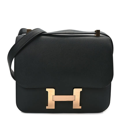 Hermes Swift Horseshoe Constance 24 Vert Anglais Gris Perle 2 of 23