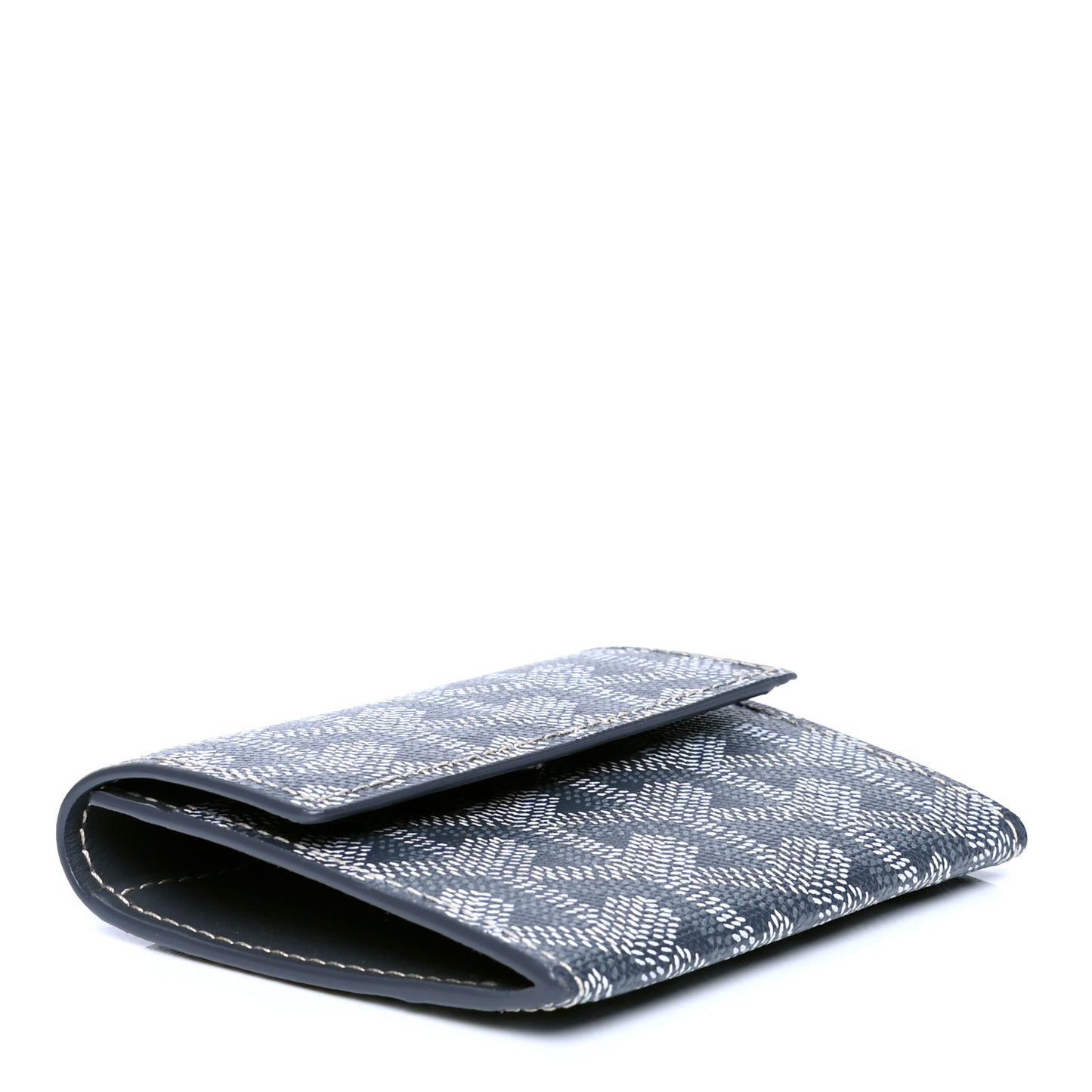 Goyardine Coin Purse Wallet Grey