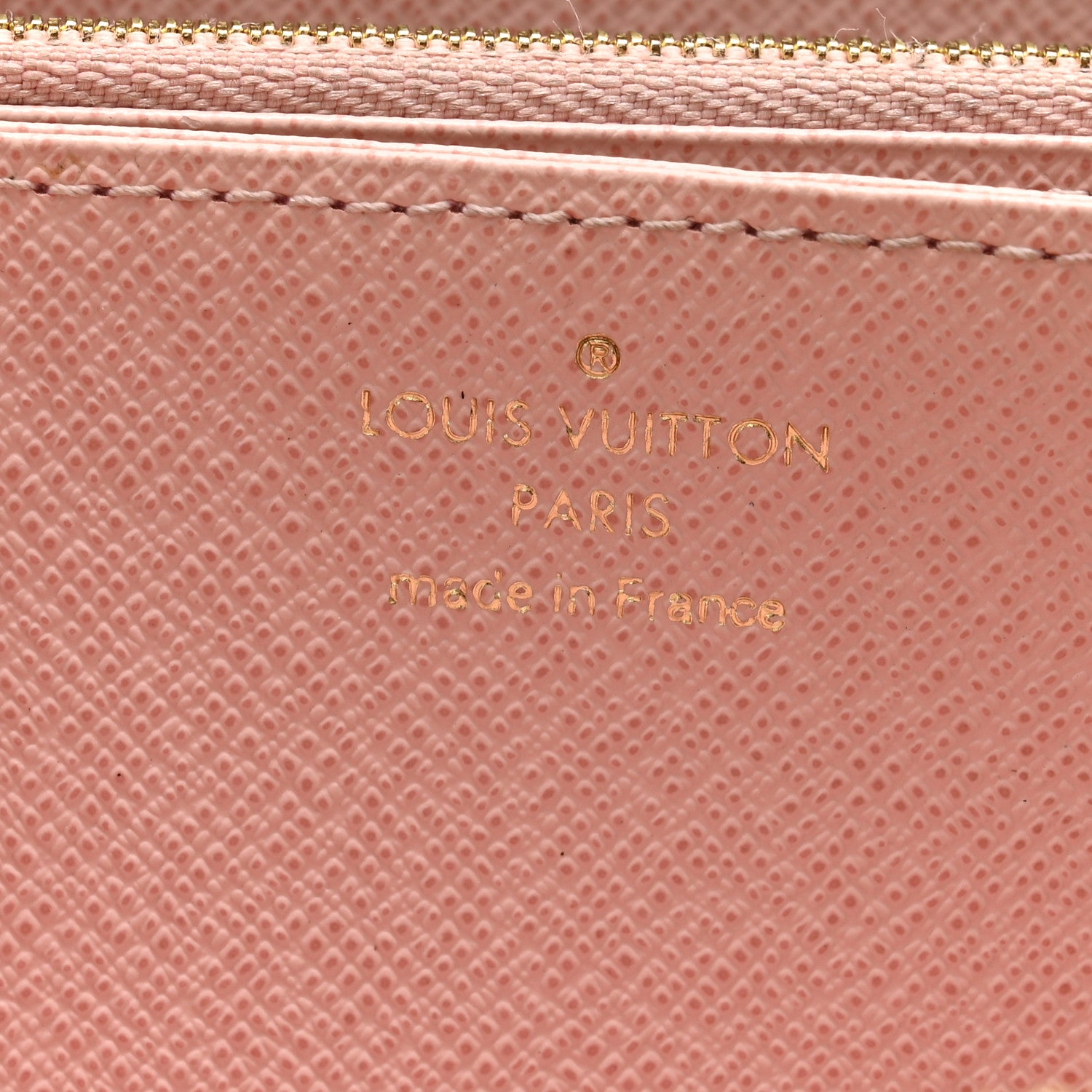 Louis Vuitton Damier Ebene Zippy Wallet Rose Ballerine 7 of 10