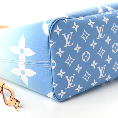 Louis Vuitton Monogram Giant By The Pool Neverfull MM Blue 6 of 11