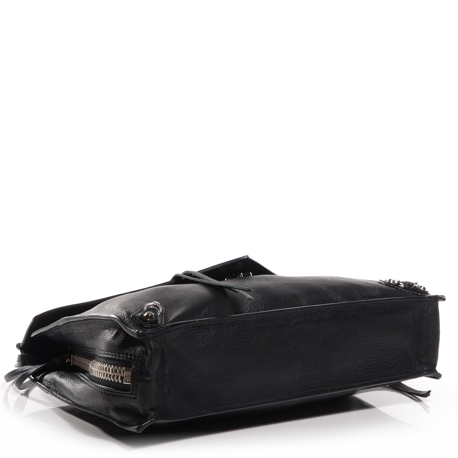 Balenciaga Veau Leather Papier Sight Clutch Black 4 of 9