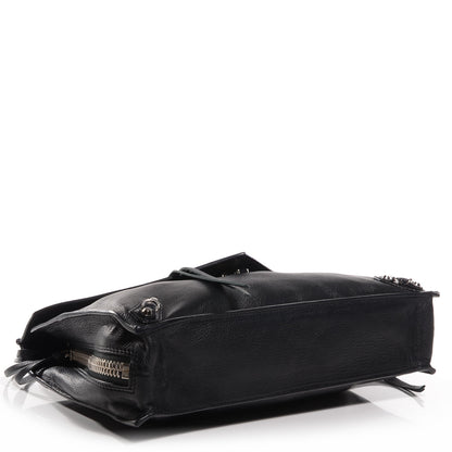 Balenciaga Veau Leather Papier Sight Clutch Black 4 of 9