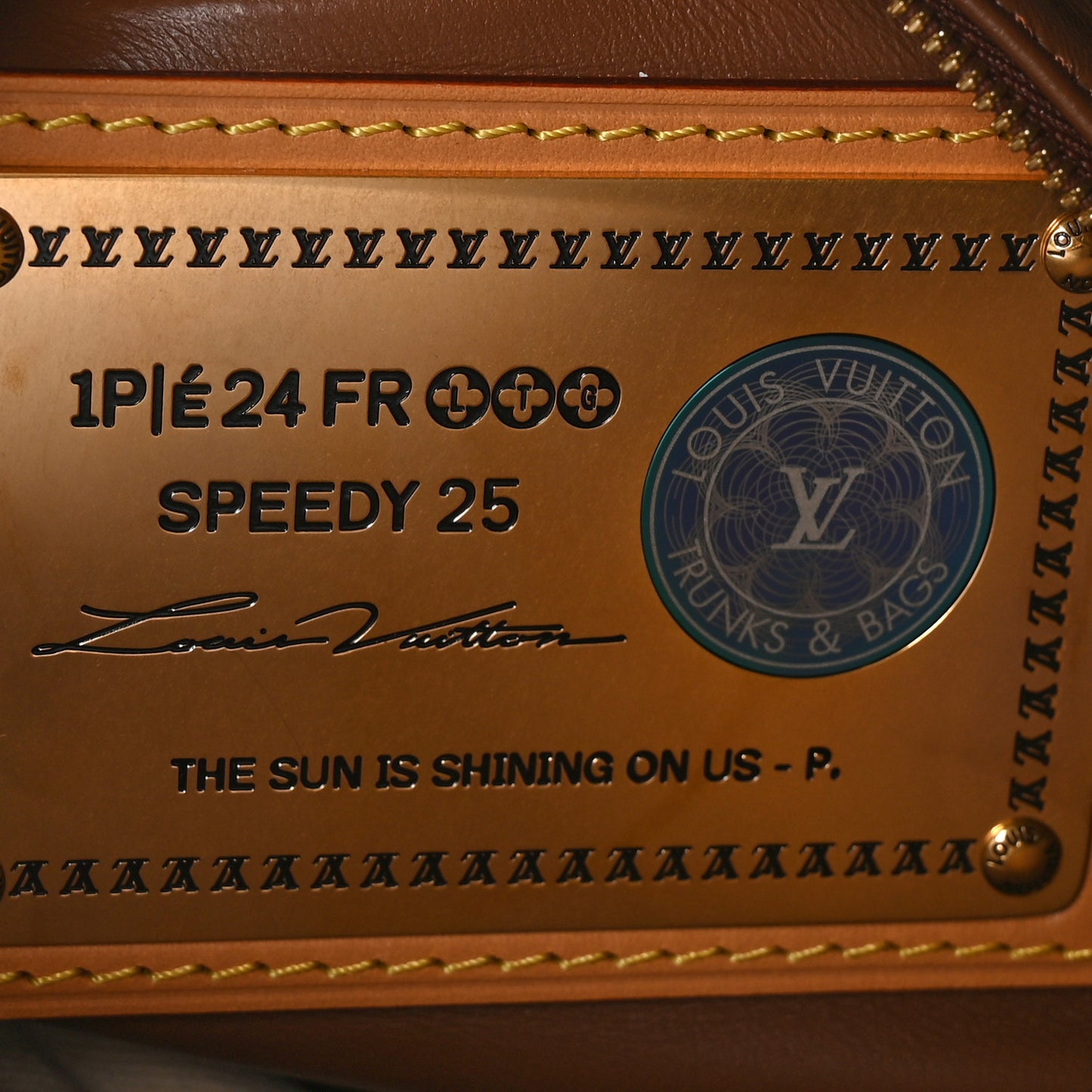 Calfskin Monogram Speedy P9 Bandouliere 25 Green