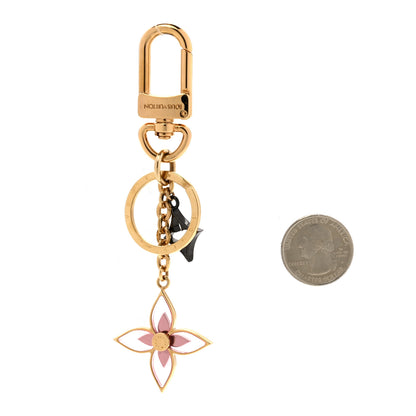 Louis Vuitton Monogram Blooming Flowers BB Bag Charm Key Holder Dore 2 of 3