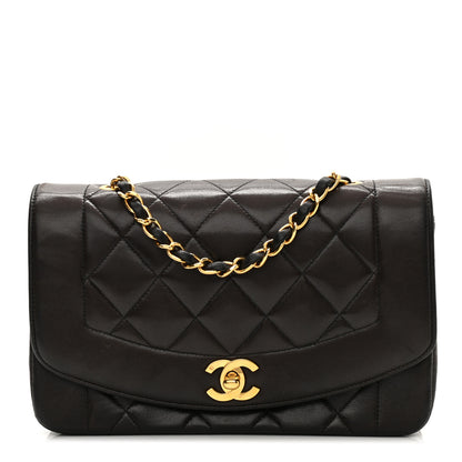 Chanel Lambskin Quilted Small Single Flap Brown 1 of 14