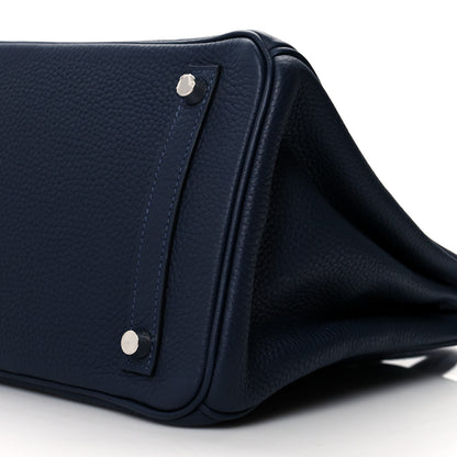 Hermes Togo Verso Birkin 30 Bleu Nuit Rose Pourpre 10 of 11