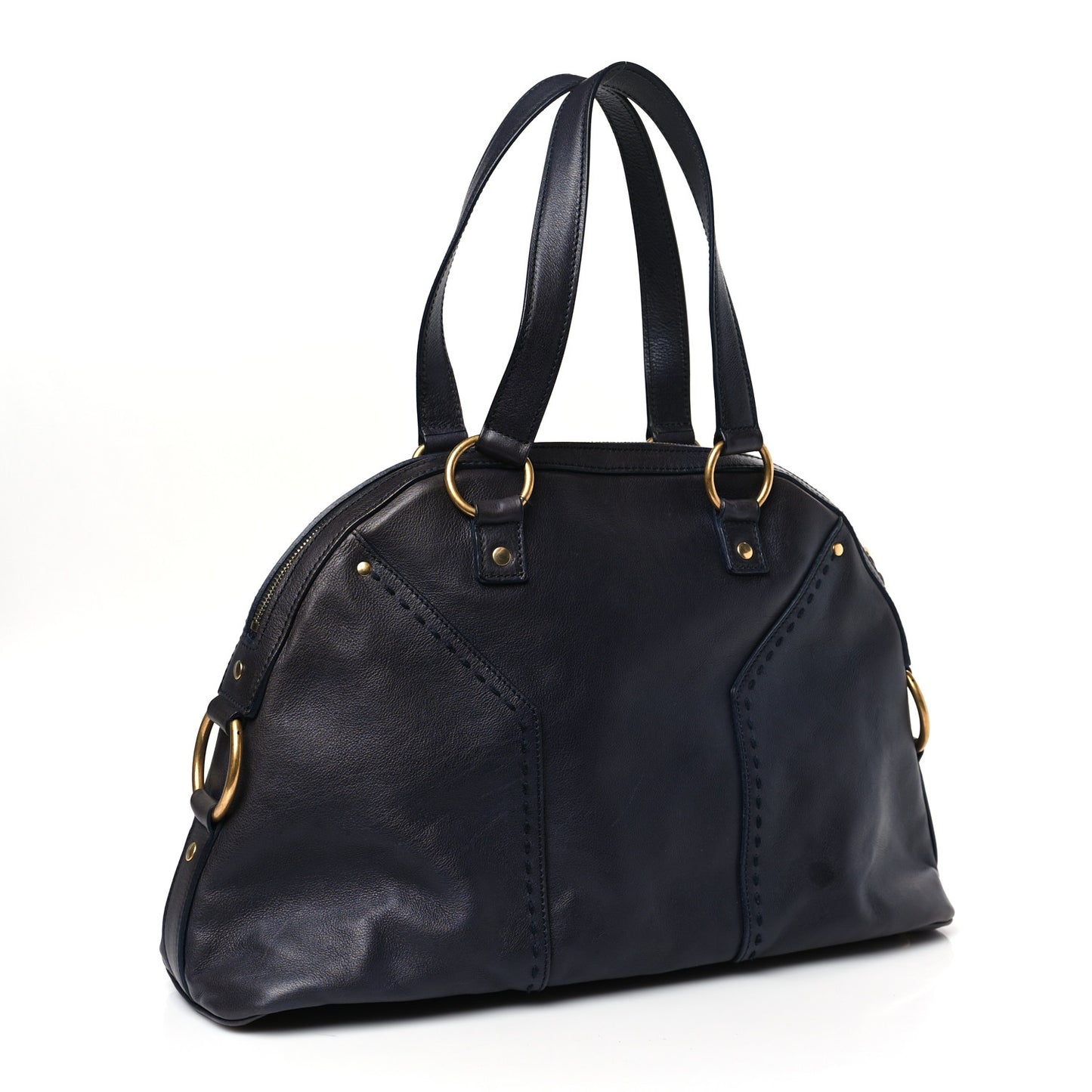 Calfskin Large Muse Navy Blue