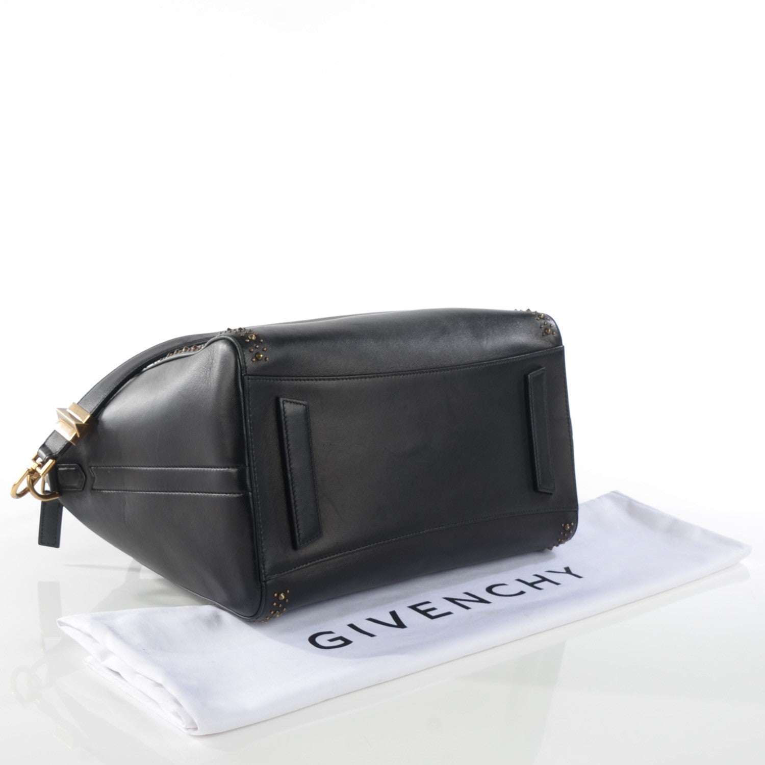 Givenchy Calfskin Medium Studded Antigona Black 7 of 12