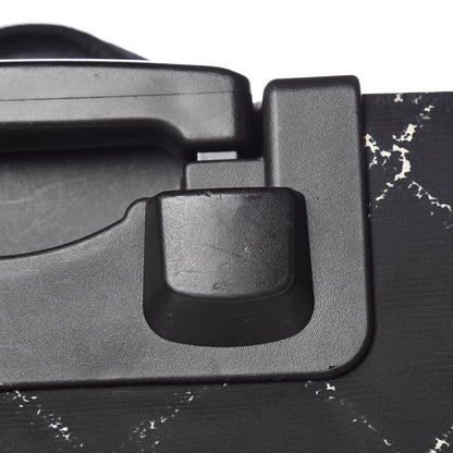 Chanel Nylon Travel Trolley Rolling Luggage Black 19 of 27