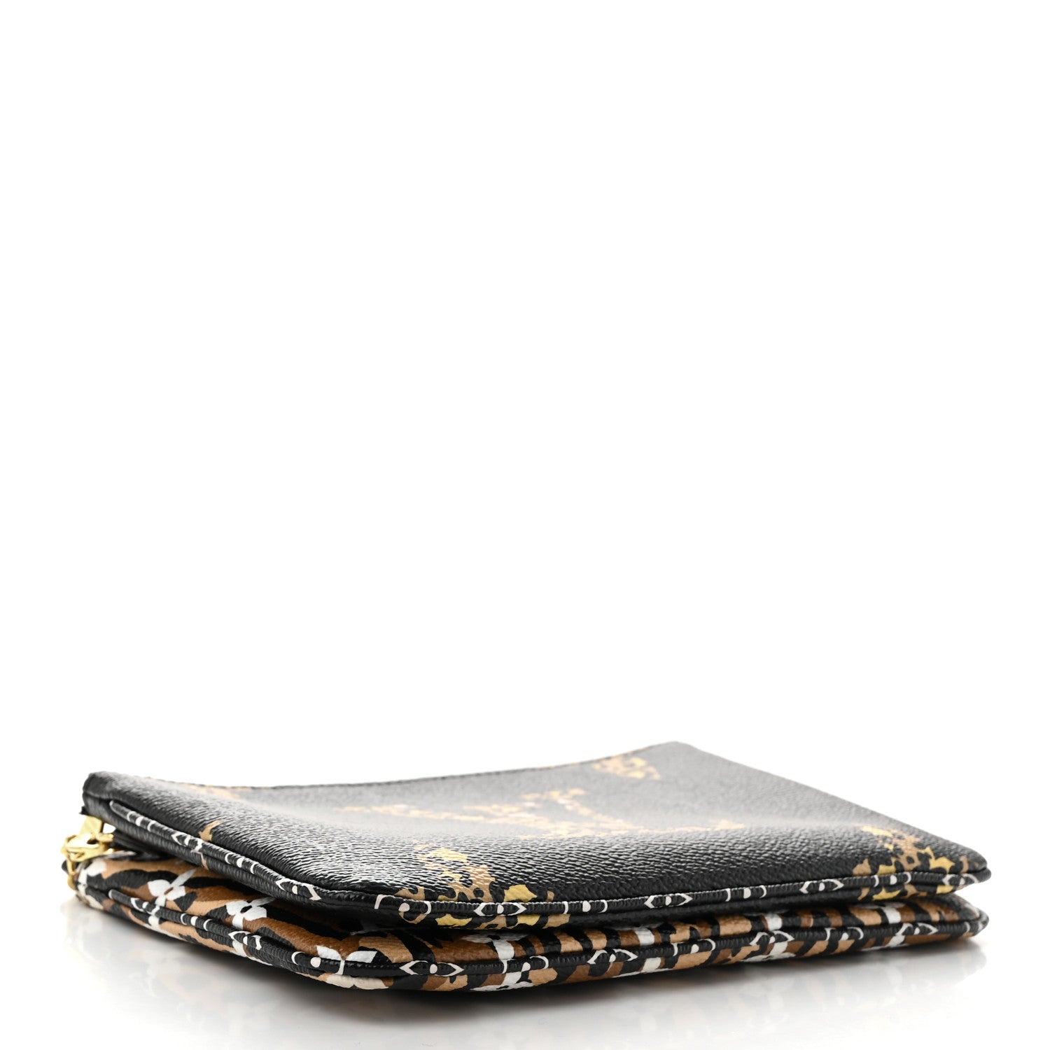 Louis Vuitton Monogram Giant Jungle Pochette Double Zip Black 4 of 11