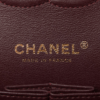 Chanel Lambskin Chevron Quilted Medium Double Flap Black 5 of 14