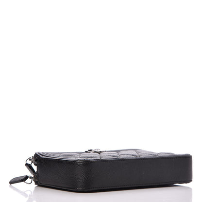 Chanel Caviar Quilted Small Boy Clutch With Chain Black 4 of 9