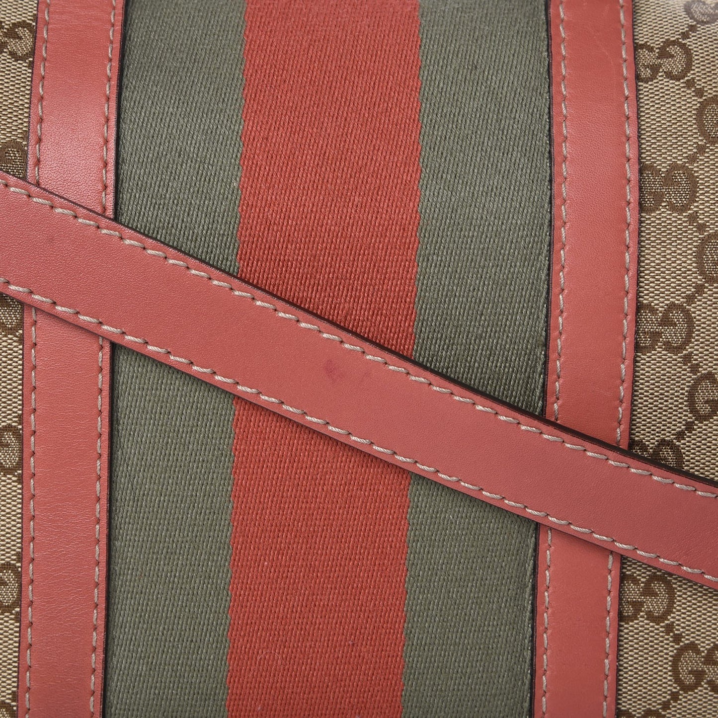 Monogram Medium Vintage Web Boston Pink
