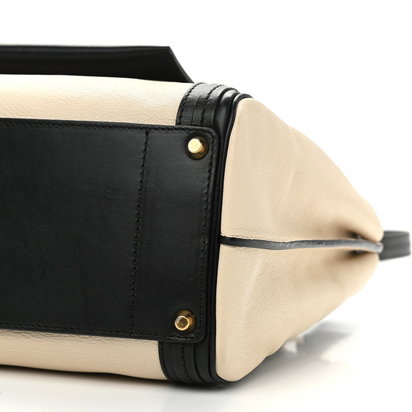 Calfskin Medium Alice Satchel Husky White