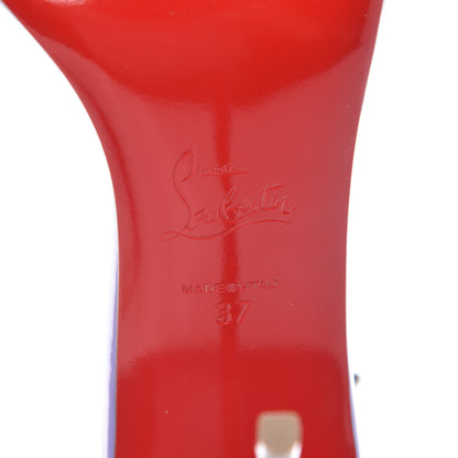 Christian Louboutin Patent PVC Jonatina 100 Sandals 37 Hortensia 6 of 8