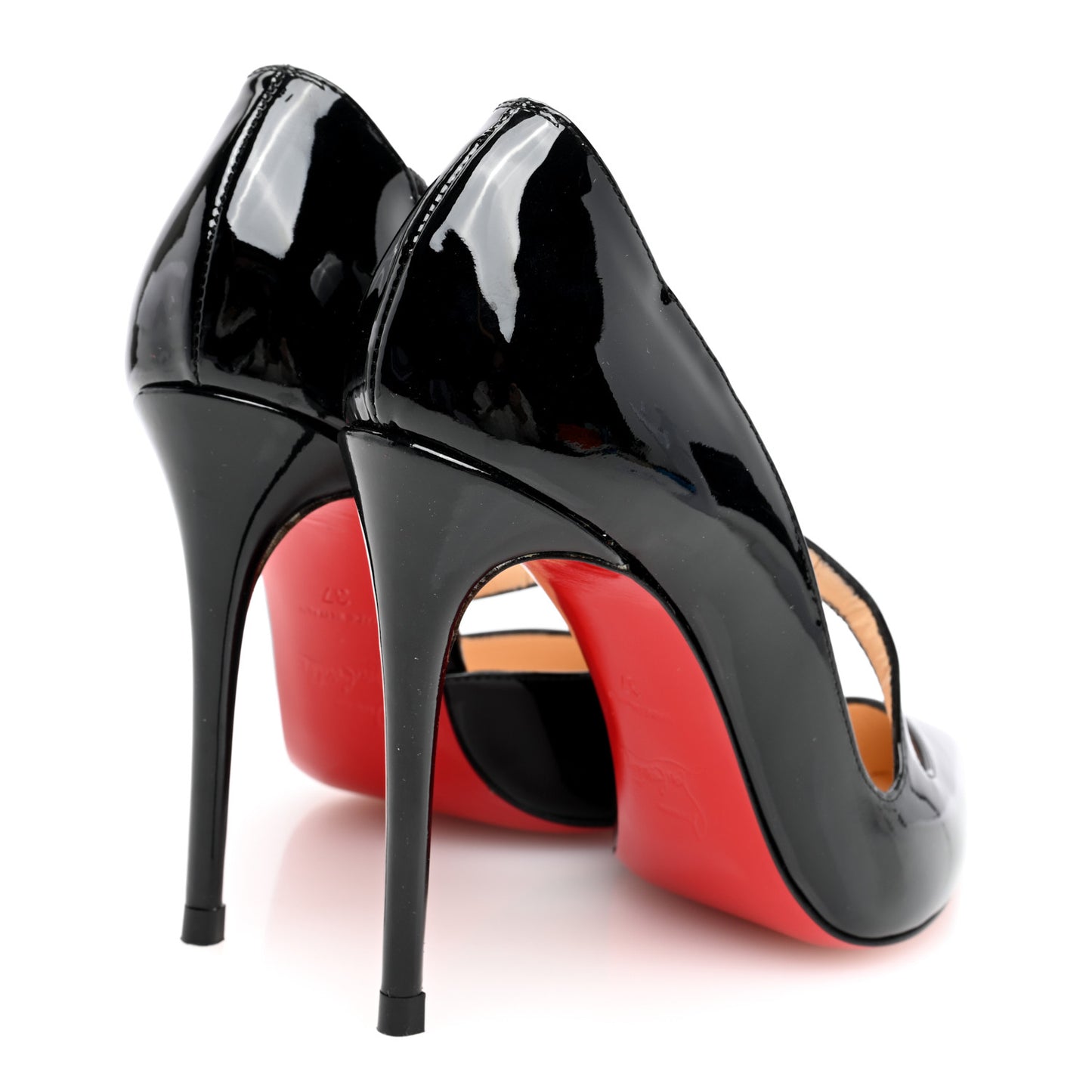 Patent Jumping Cross 85 Pumps 37 Black