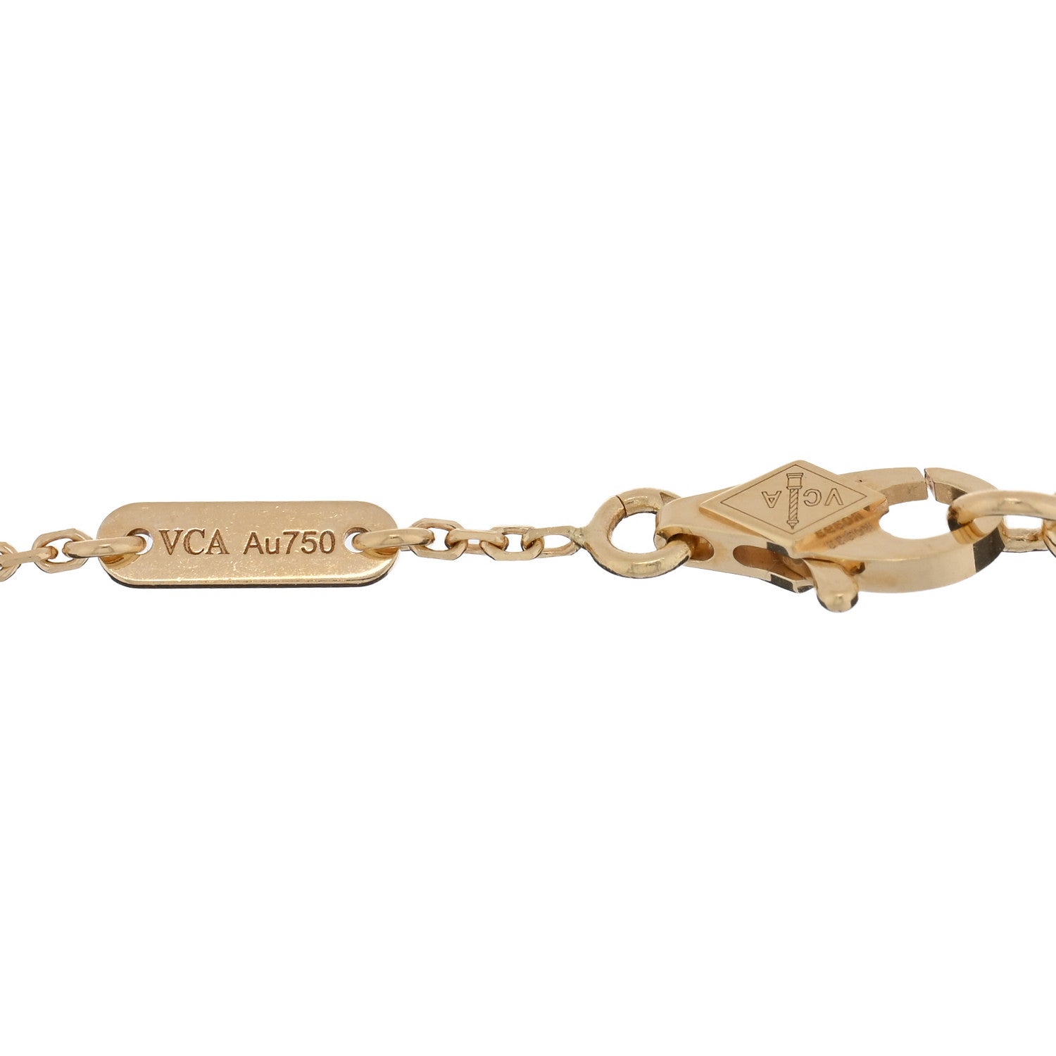 Van Cleef & Arpels 18K Yellow Gold Mother of Pearl Sweet Alhambra Butterfly Bracelet 3 of 4