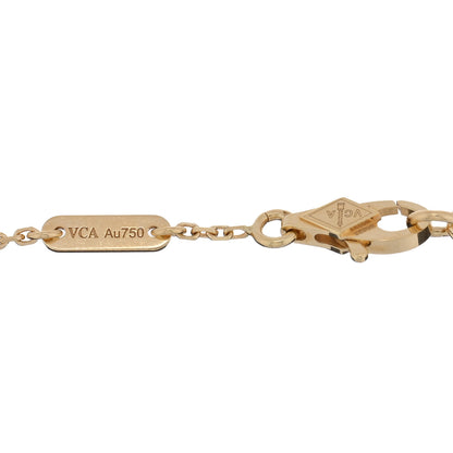 Van Cleef & Arpels 18K Yellow Gold Mother of Pearl Sweet Alhambra Butterfly Bracelet 3 of 4