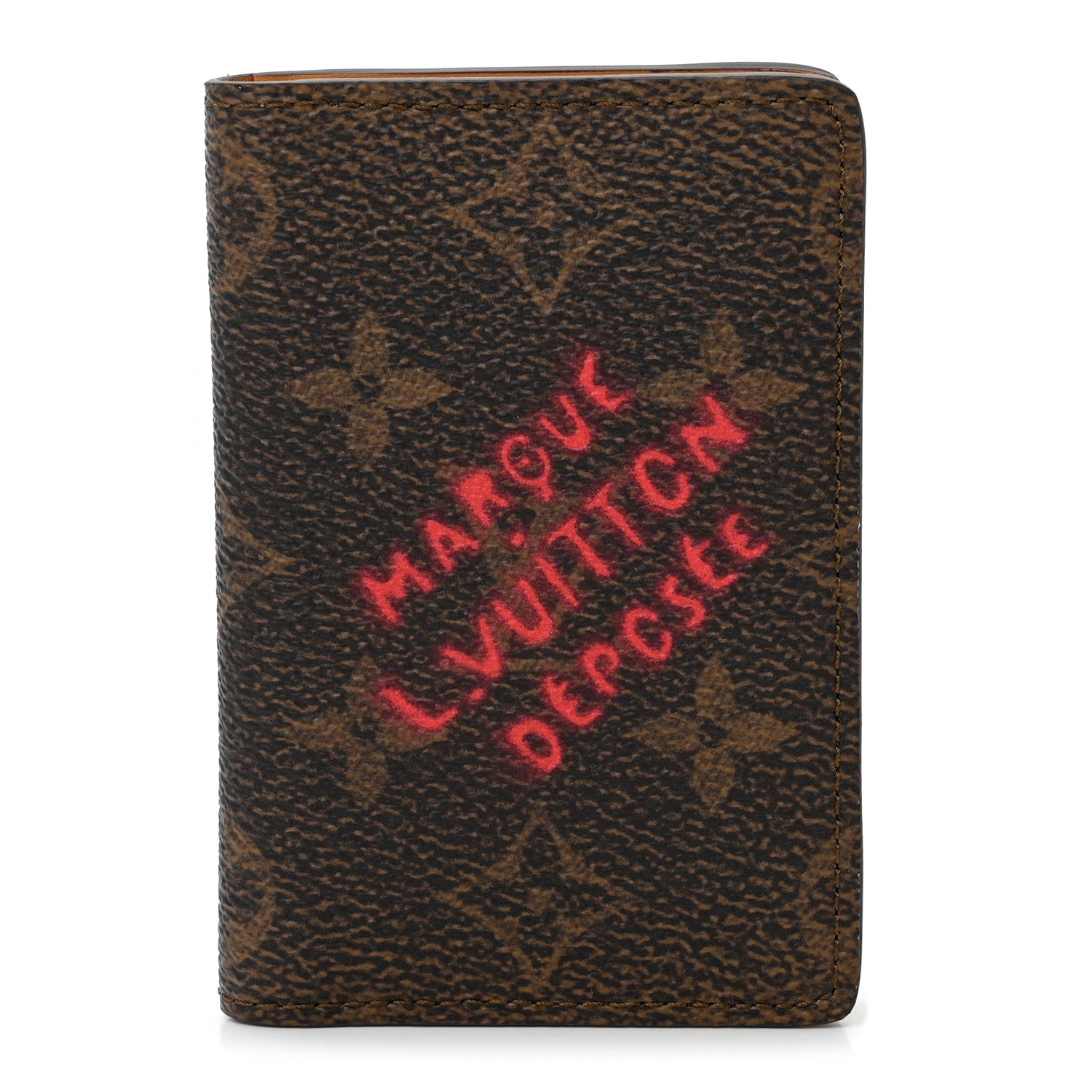 Louis Vuitton LOUIS VUITTON Monogram Dust Marque Pocket Organizer NM 1 of 9