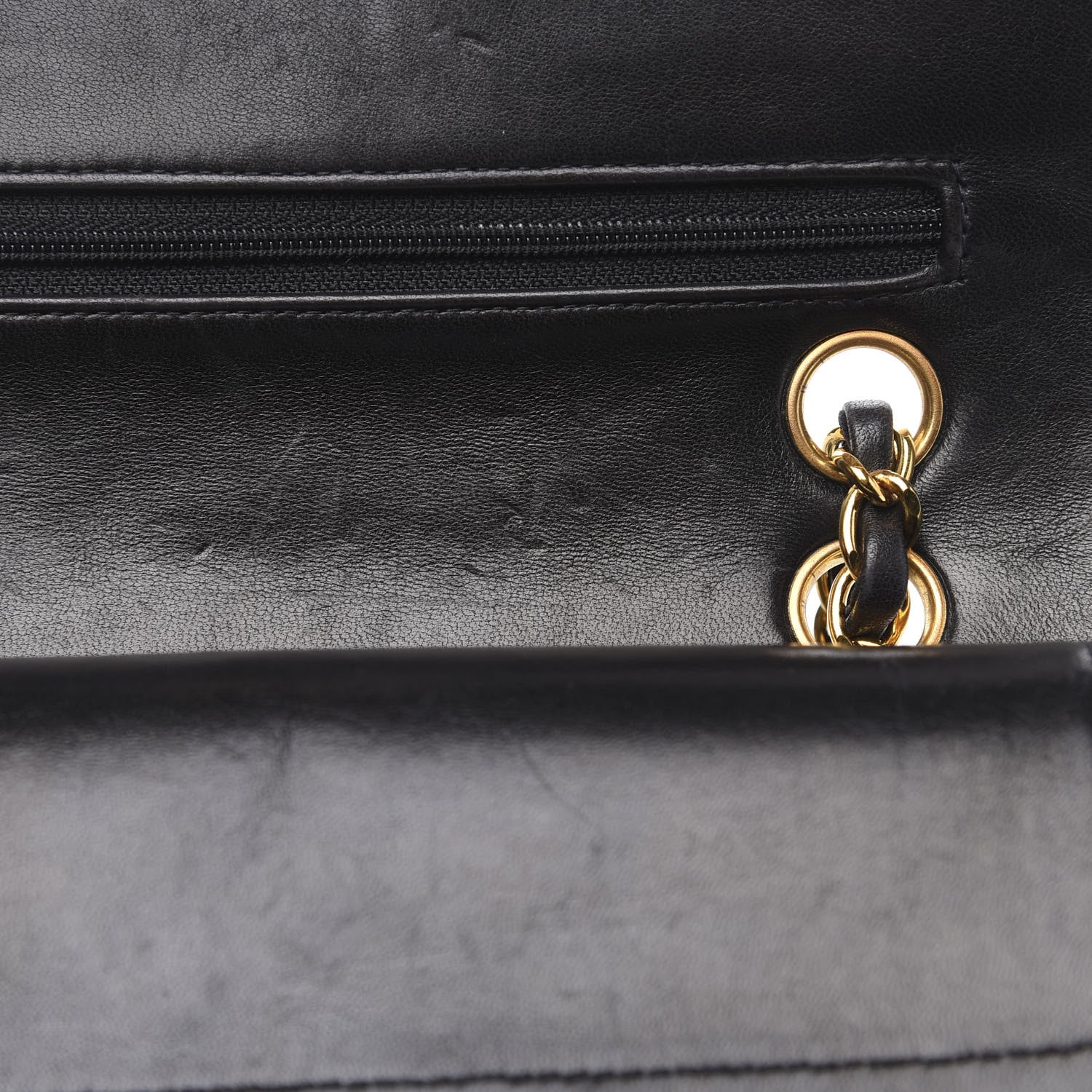 Chanel Lambskin Quilted Small Double Flap Black 12 of 14
