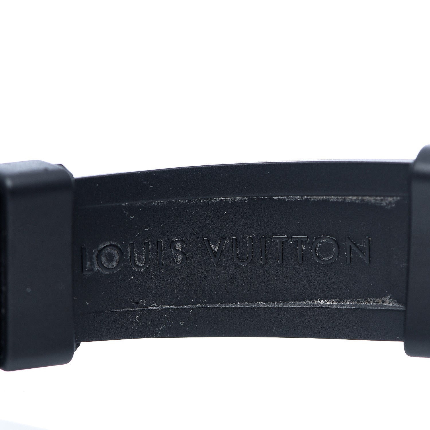Louis Vuitton Stainless Steel Rubber 34mm Tambour Lovely Cup Quartz Watch Black 5 of 6