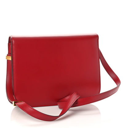 Celine Box Calfskin Medium Classic Box Flap Bag Red 3 of 8