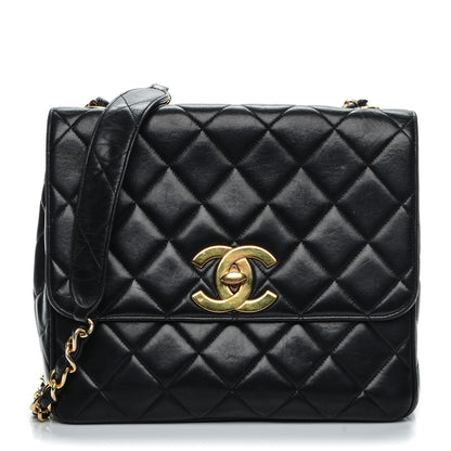 Chanel Lambskin Quilted Medium Single Flap Black 1 of 10
