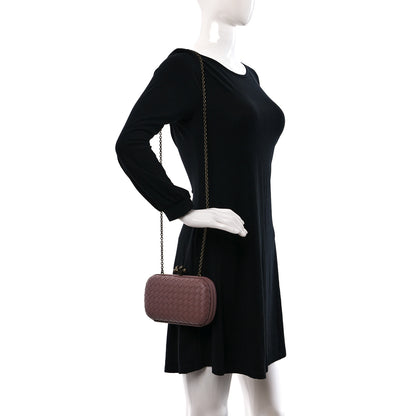 Bottega Veneta Nappa Intrecciato Chain Knot Clutch Watteau 2 of 9