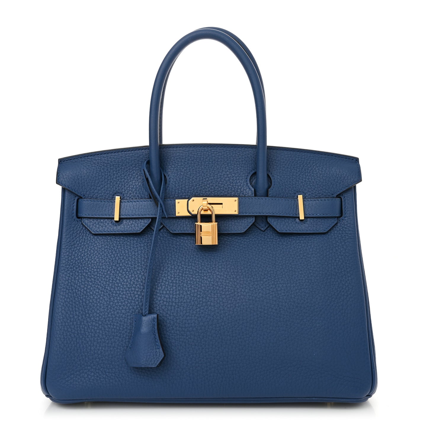 Taurillon Clemence Birkin 30 Bleu Agate