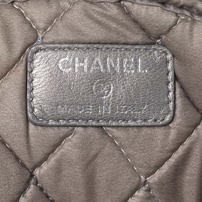 Chanel Metallic Lambskin Quilted 2.55 Reissue Cosmetic Pouch Silver 6 of 9
