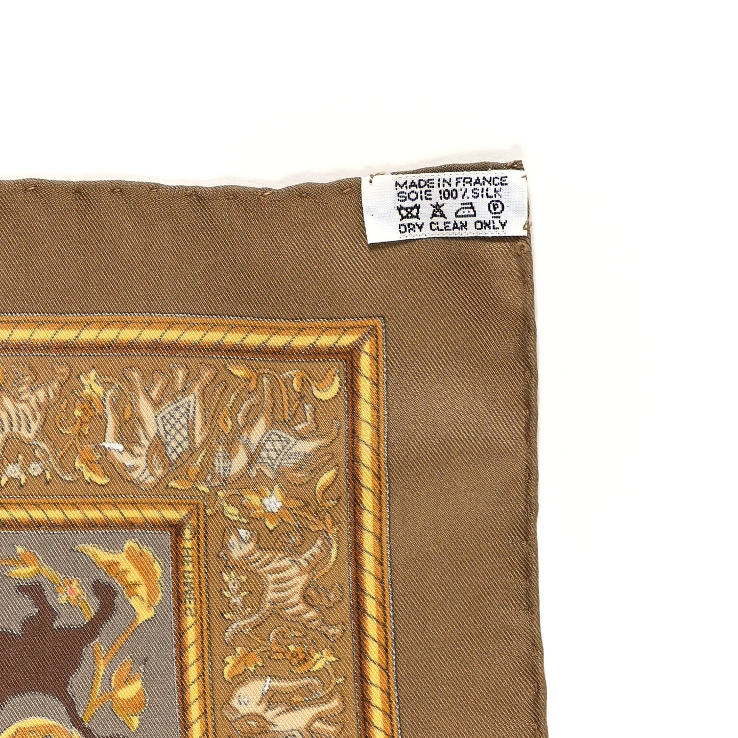 Silk Chasse en Inde Scarf 90