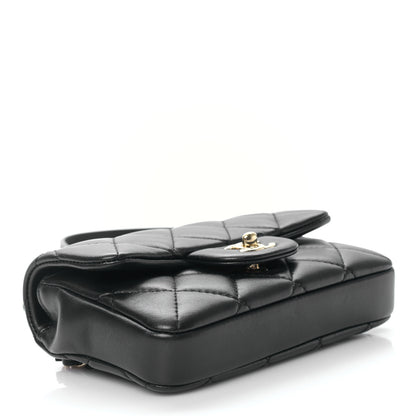 Chanel Lambskin Quilted Mini My Precious Waist Bag Black 4 of 9
