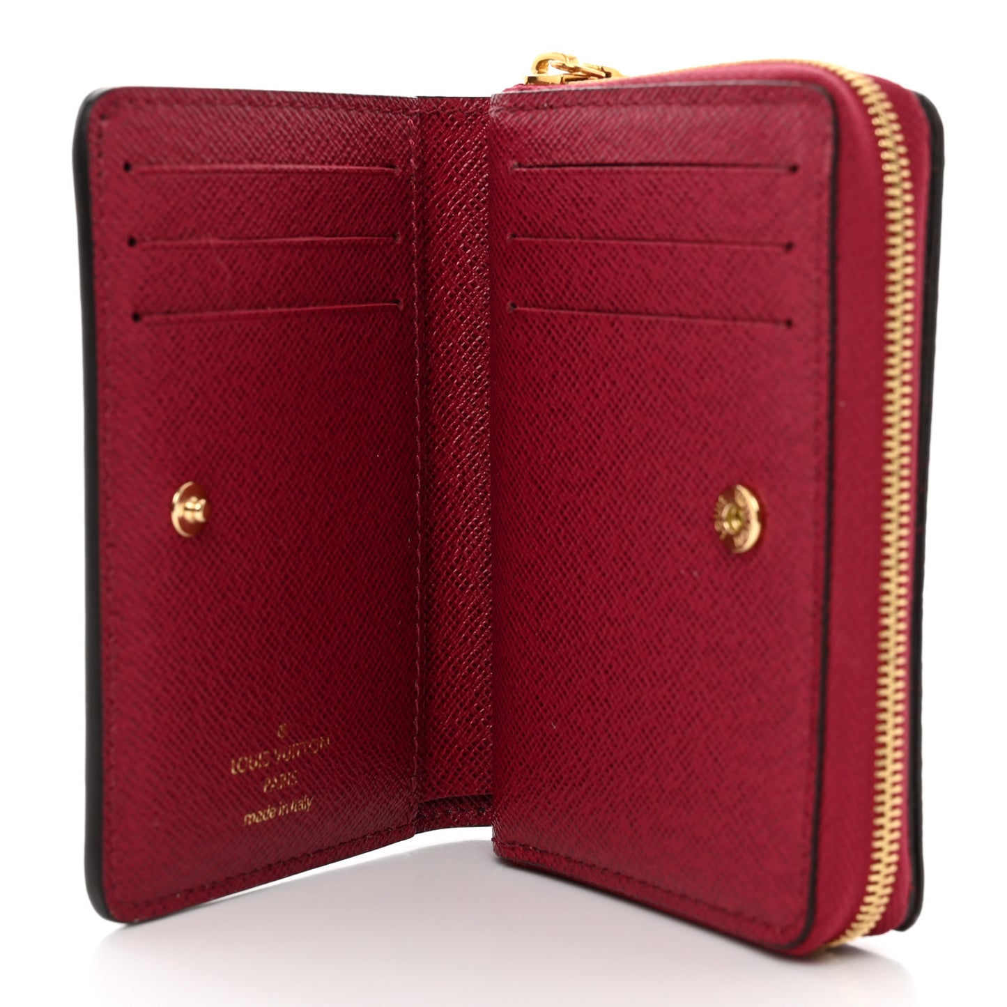 Monogram Lou Zippy Compact Wallet Red