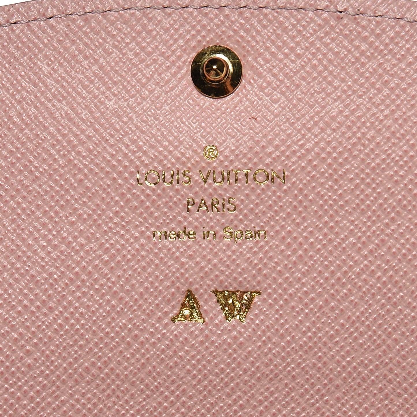 Damier Ebene Caissa Wallet Rose Ballerine