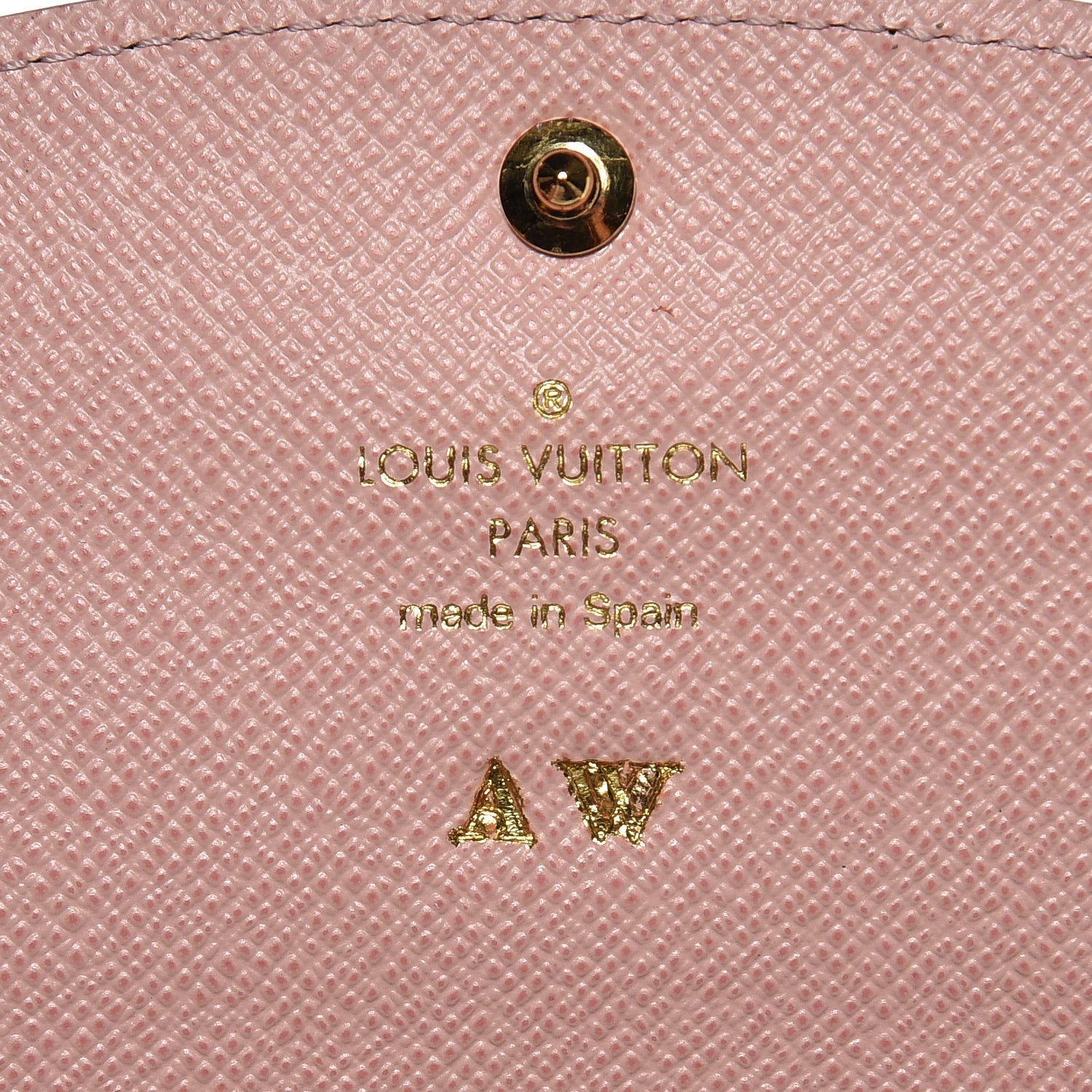 Louis Vuitton Damier Ebene Caissa Wallet Rose Ballerine 6 of 7