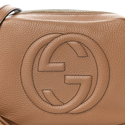 Gucci Pebbled Calfskin Small Soho Disco Bag Camelia 9 of 12