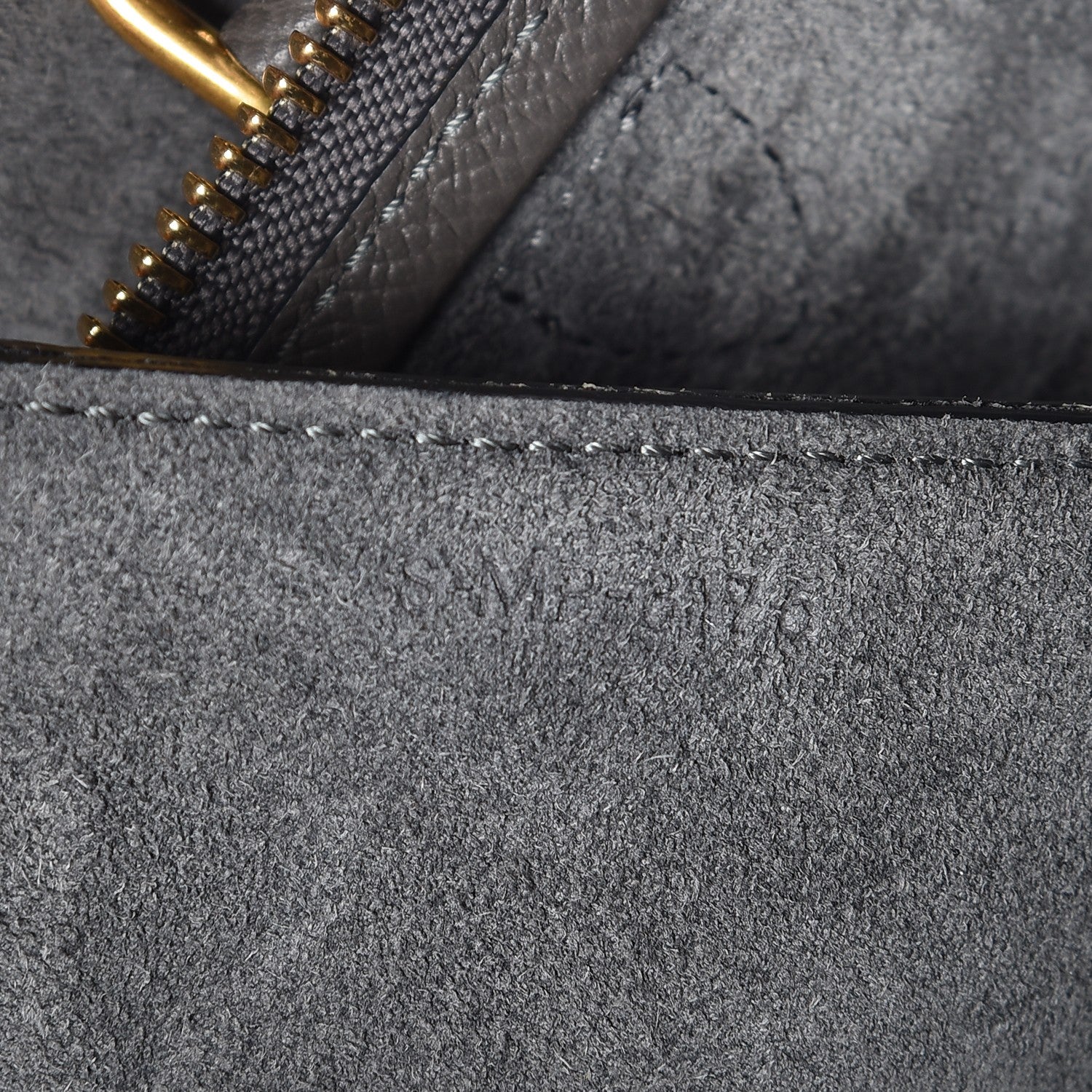 Celine Grained Calfskin Micro Belt Bag Grey 7 of 17