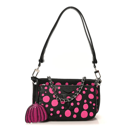 Louis Vuitton LV X YK Empreinte Multi Pochette Accessories Black Fuchsia 1 of 9