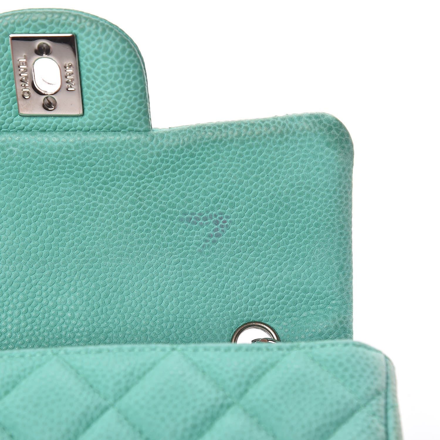 Chanel Caviar Quilted Extra Mini Flap Green 8 of 22