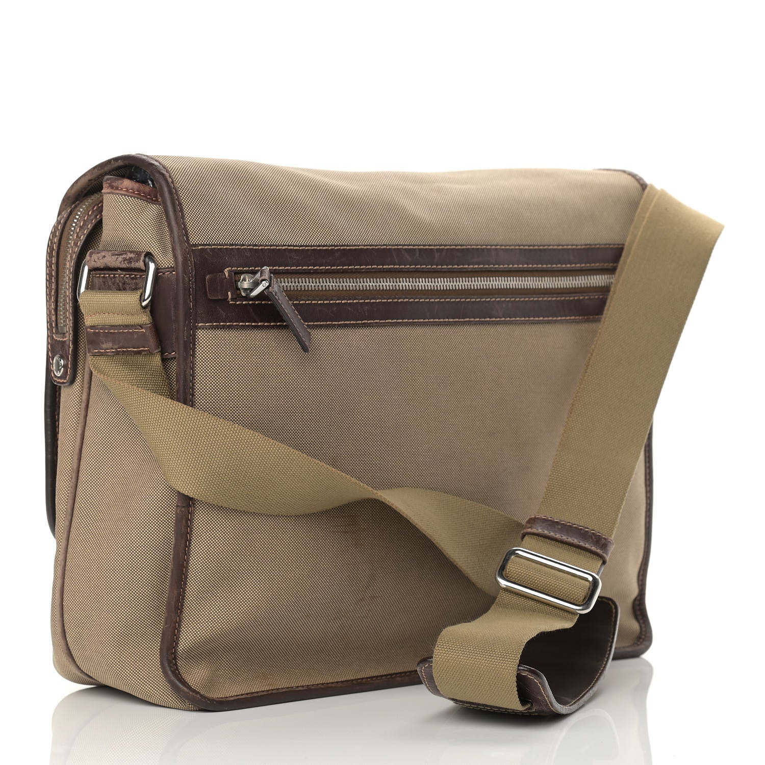 Prada Jacquard Logo Messenger Corda Moro 2 of 19