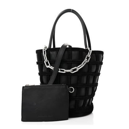 Alexander Wang Suede Calfskin Roxy Mini Bucket Bag Black 3 of 12