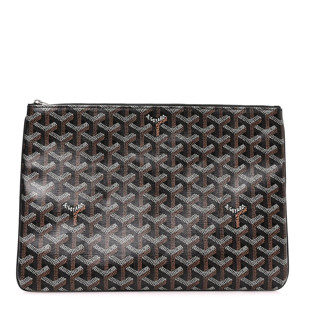 Goyard Goyardine Senat Pochette MM Black 1996818 – FASHIONPHILE
