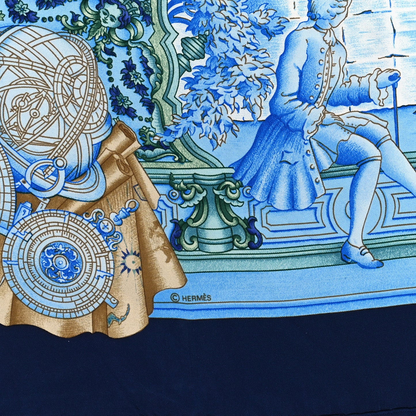 Silk Azulejos Scarf 90
